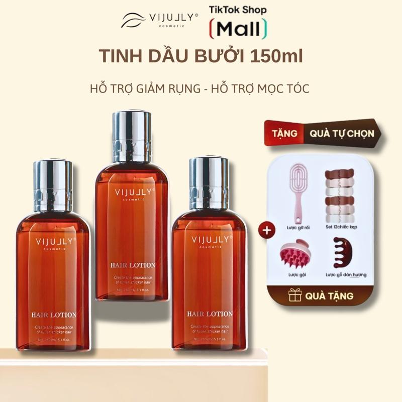 Xịt bưởi Vijullly 150ml , tinh dầu bưởi ,hỗ trợ giảm rụng tóc, mọc tóc, b5 , vitaminE, Biotin, tinh dầu vỏ bưởi,tinh dầu thầu dầu QUÀ TUỲ CHỌN Dưỡng Tóc Nữ