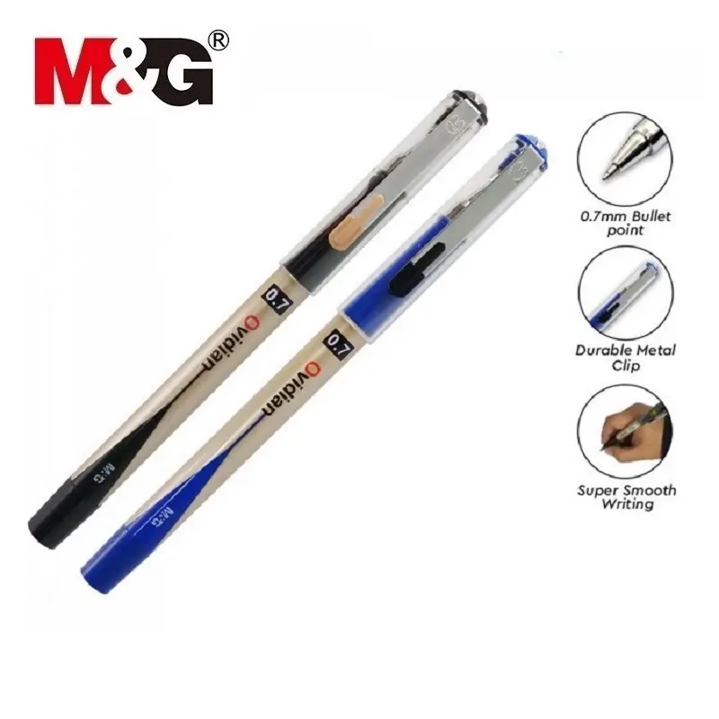 Bút ký gel nước Ovidian M&G AGP11571 nét 0.7mm I Bút 11571 có ruột 6128 thay thế 2