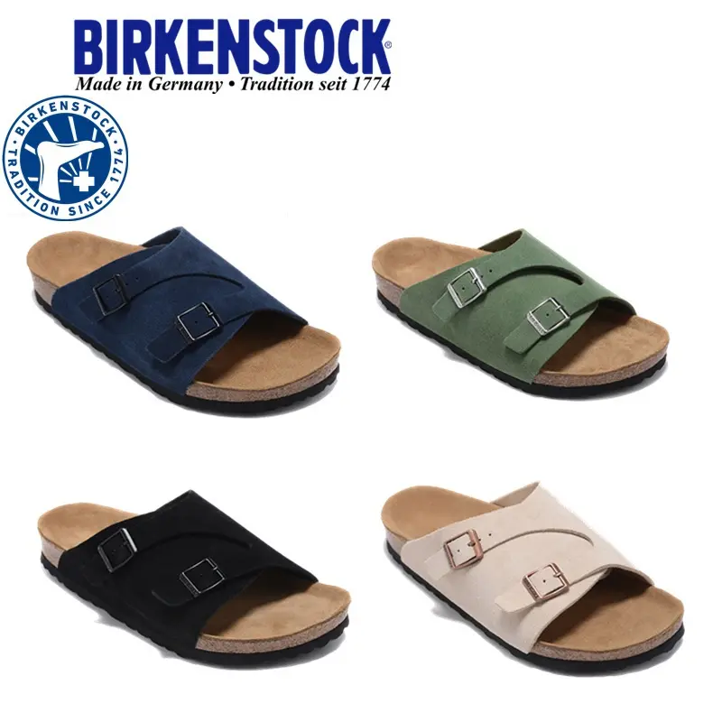 New Style Birkenstocks Zurich Cork Slippers Beach Men Women Shoes