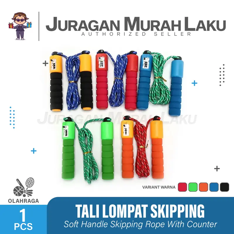 Tali Lompat Skipping Jump Rope Dengan Counter Penghitung Loncatan 2