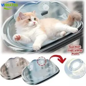 VinnatsuTempat Tidur Kucing Kursi Hammock Jendela Kucing / Cat Condo / Tempat Tidur Hammock Kucing Besar Untuk Keselamatan Kursi Istirahat Kucing Dalam Ruangan