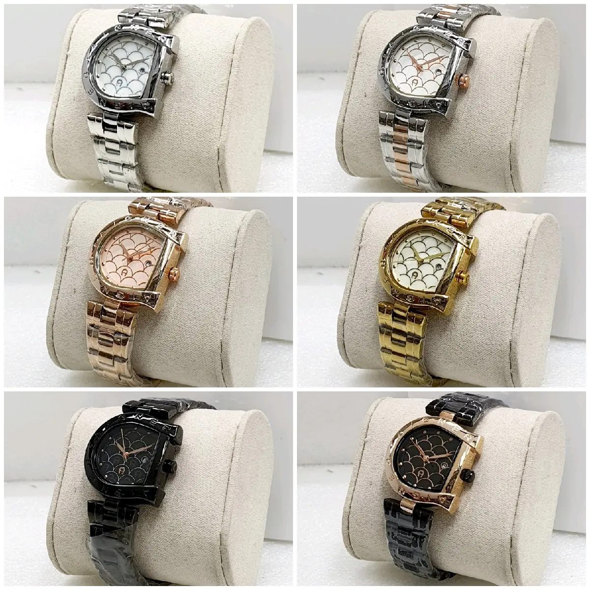 JAM TANGAN WANITA AIGNER RANTAI STAINLESS