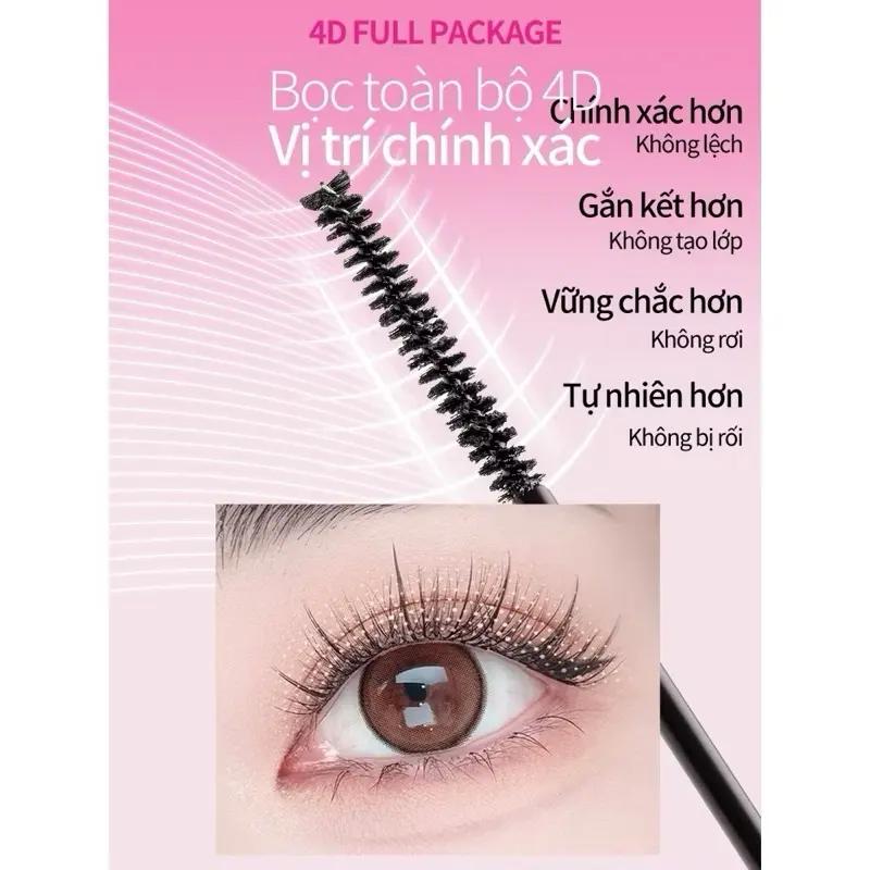 Keo 2 Đầu Mascara Mlen Diary 4in1 kết hợp dung dịch tẩy keo, thiết kế tiện lợi 4g 5