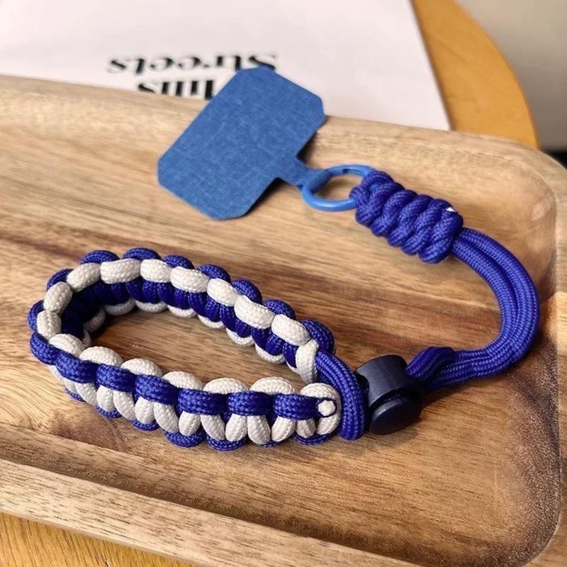 Product Introduction of Suitable for all mobile phone series,iPhone， outdoor anti loss hanging card bracelet, hand woven jewelry, adjustable length, multi-functional universal mobile phone wristband holder 8