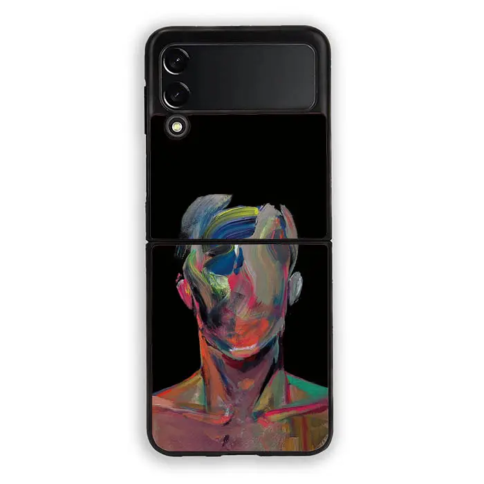 Casing Custom Hardcase Hp Sams*ng Gal*xy Z Flip 3 4 Fold 3 4 5G Face Painting AB1757 Case Cover