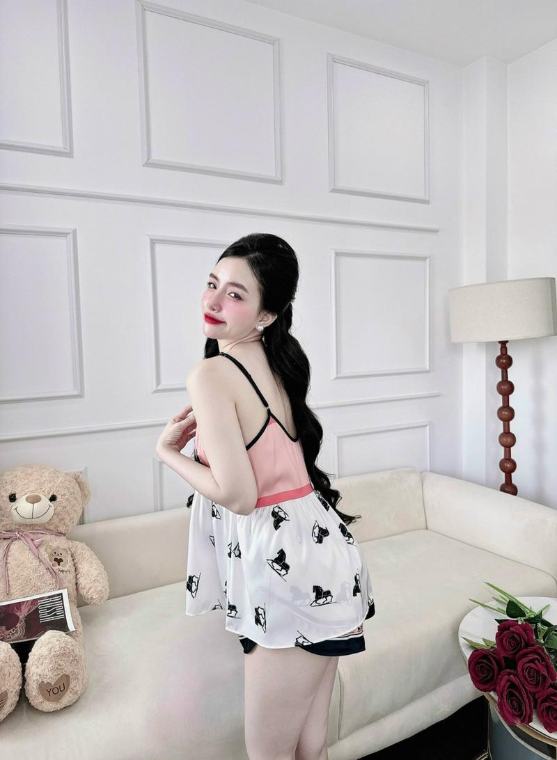 Product Introduction of Đồ Ngủ Sexy Bộ Latin 2 Dây Đô  Nút Ngọc Dưới 65Kg 60