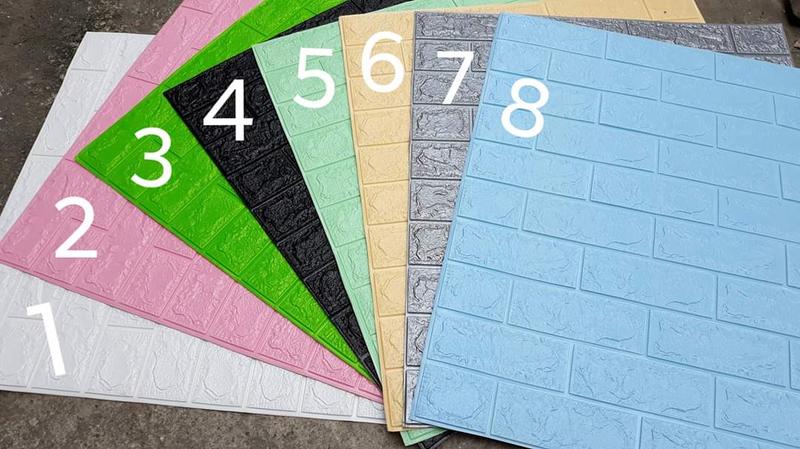 Product Introduction of Xốp Dán Tường Vân Gạch 3d khổ lớn 70x77cm sẵn keo 1