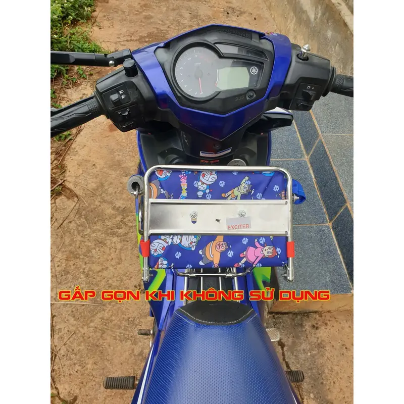 GHẾ ĐI XE MÁY CHO BÉ CÓ VÒNG BẢO HIỂM ( DÙNG CHO XE SỐ ) 1