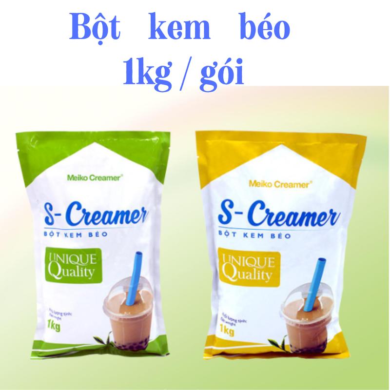 Bột Kem Béo Pha Trà Sữa S-Creamer – Nguyên Liệu Chuẩn Quán, Đậm Đà Hương Vị Việt (500g-1kg)