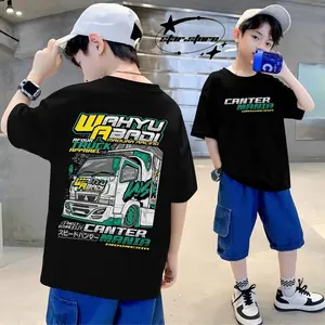 BAJU KAOS ANAK TRUK OLENG WAHYU ABADI ANAK KAOS TRUCK MODIF ANAK KAOS ANAK USIAA 3-15 TAHUN GAMBAR TRUK Motif Fashion