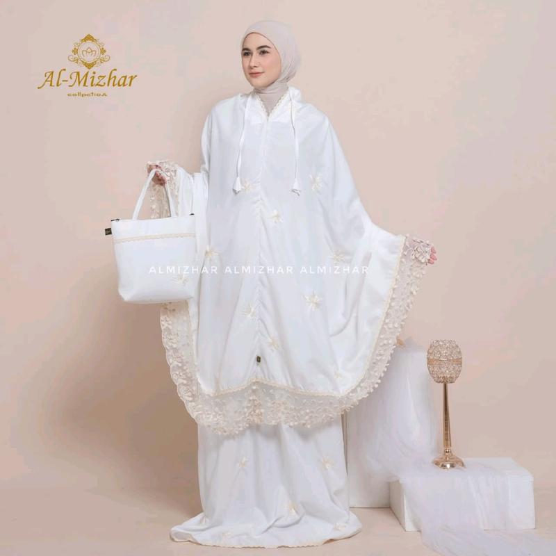 SHAFA - Mukena Dewasa Bordir Premium Renda Melati Akila Series 2