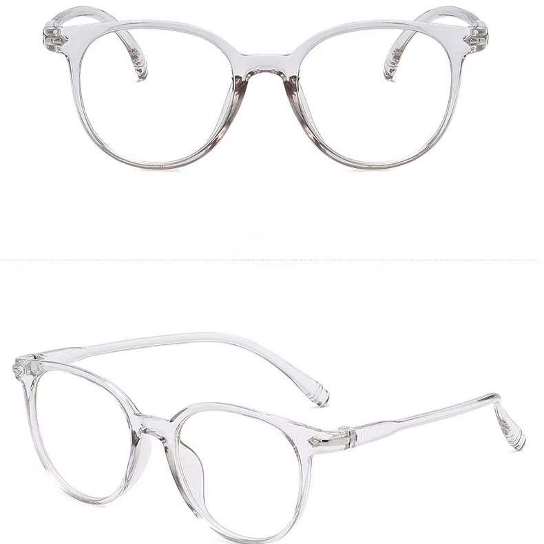 Product Introduction of New Arrival Computer Glasses Frame Women Men Anti Blue Light Round Eyewear Blocking Glasses Optical Spectacle Eyeglass 17