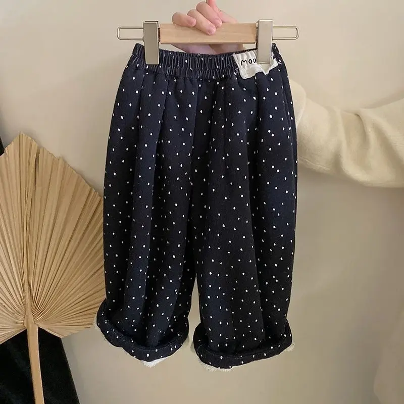 Bộ Đồ Thu Đông Cho Bé Gái, Phong Cách Phương Tây, Áo Len Dày, Phong Cách Hàn Quốc, Độn Nhung, Quần Thường Ngày Bộ Đồ Hai Mảnh, Thời Trang, Hàng Mới Về Năm 2024, Thích Hợp Cho Bé Gái Thun Heo 4