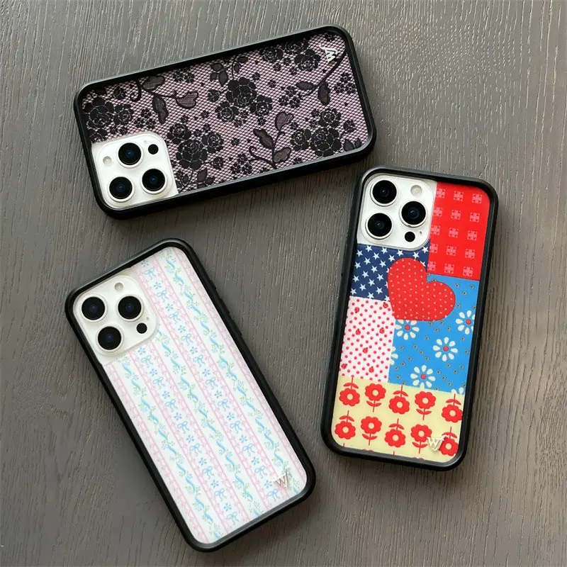 Wildflower Yellow Wave Point WF Phone Case For iPhone 16 Plus 15 14 13 12  Pro Max Acrylic Hard Casing Shockproof Back Cover - TikTok Shop Philippines
