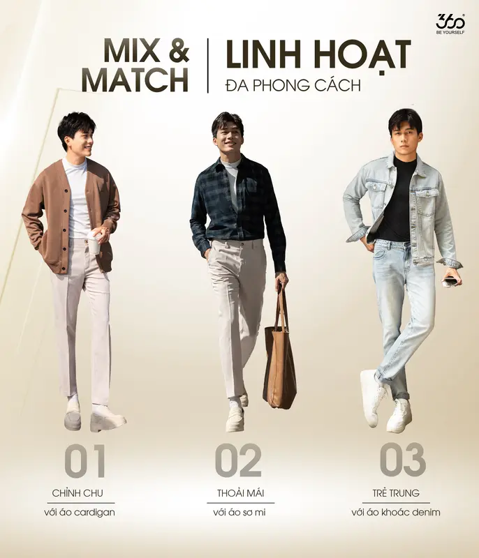 (Mua 2 áo tặng VOUCHER 40K) Áo giữ nhiệt nam 3 phân 360Boutique áo thun cổ cao dài tay ôm body mùa đông trắng đen Menswear - ATDOL528 5