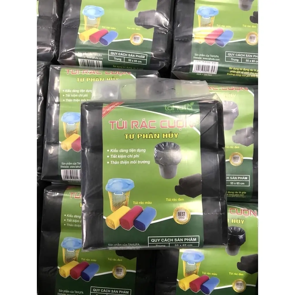 SÉT 3 CUỘN TÚI ĐỰNG RÁC TỰ PHÂN HUỶ HÀNG CÔNG TY