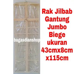 Rak Jilbab Gantung Krem