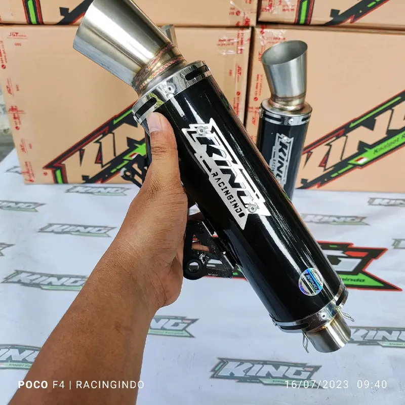 knalpot samlong king original hitam powder coating gratis laser nama Motorcycle 2