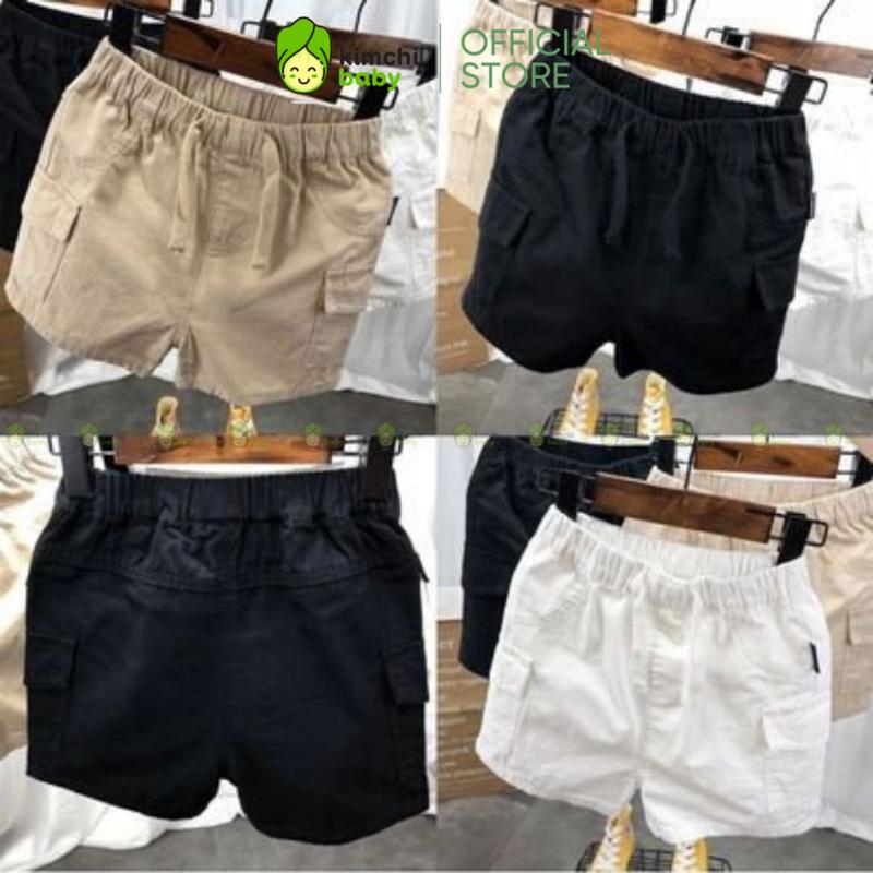 Quần Kaki Túi Hộp Cho Bé Trai KIMCHIBABY Vải Kaki Mềm Mịn Co Giãn Thoải Mái, Quần Jeans Cho Bé Mặc Đi Chơi, Đi Học KQ401