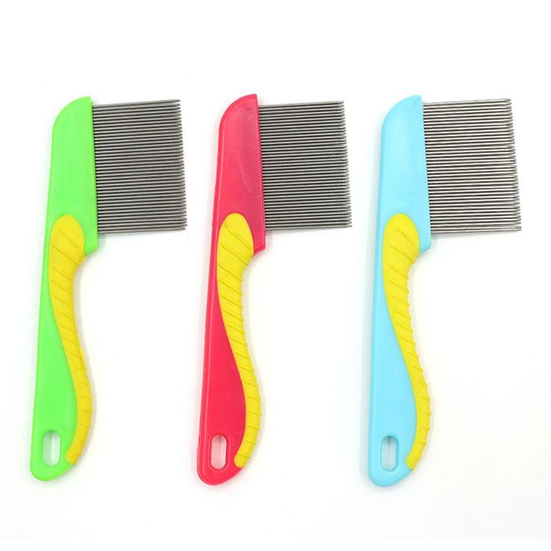 Product Introduction of Pet Flea Comb Dog Cat Hair Comb Stainless Steel Needle Comb Fur P9O2 18