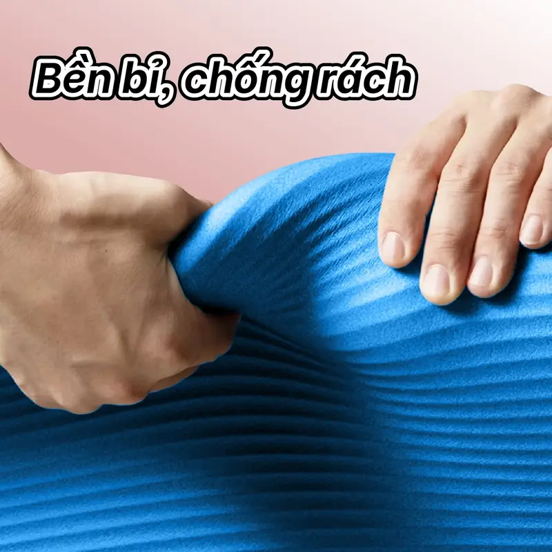(10mm)BG-Thảm Tập  Yoga Sport Gym Siêu Dày Chất Liệu NBR Chống Trơn Trượt Tốt. Cao Su Tập Gym 8