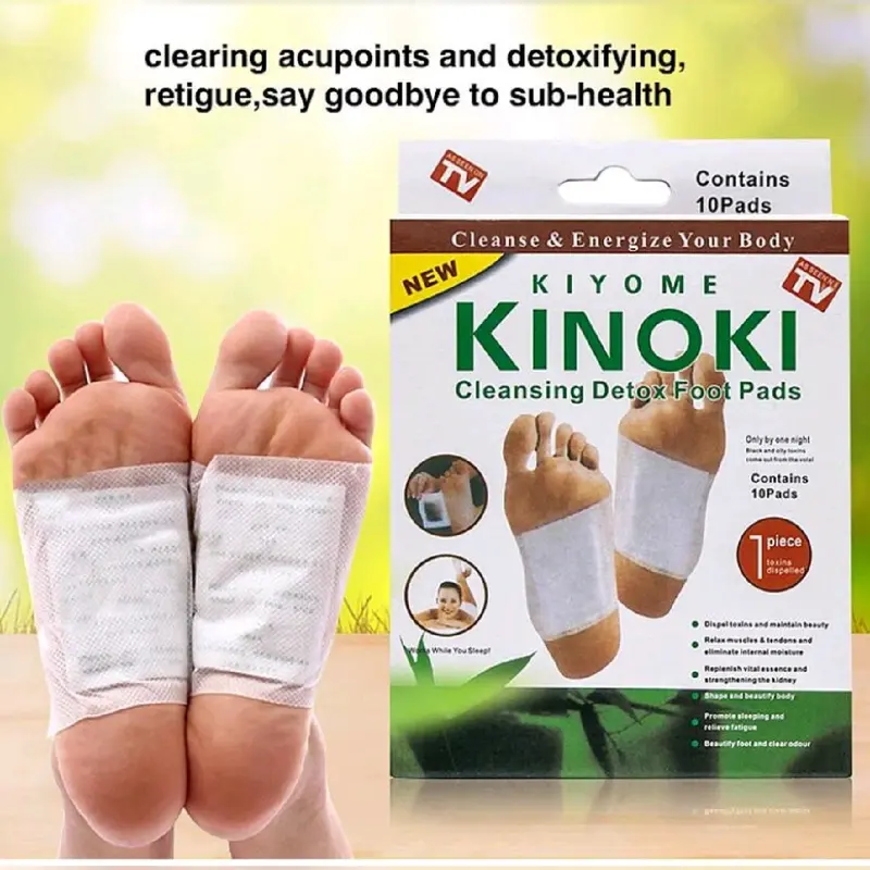 PAKET SPESIAL [5 BOX ISI 50 PCS] KINOKI WHITE Koyo Detox Kinoki Putih Foot Patch Kaki 1