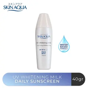 Skin Aqua UV Whitening milk SPF50 PA++++ PROMO sunscreen Wajah
