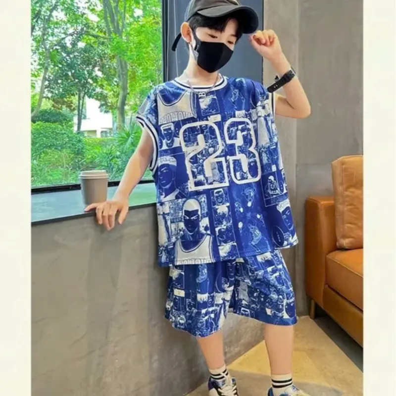 Set bộ quần áo bé trai 15-45kg mẫu BA LỖ 23. Chất liệu thun lạnh thoáng mát,. thấm hút mồ hôi. HE20 0