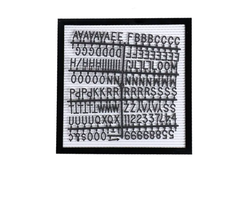 PAPAN  NAMA BAYI LETTER BOARD 30X30 CM (TERMASUK HURUF) HURUF ANGKA BOARD MENU PAPAN PENGUMUMAN 8