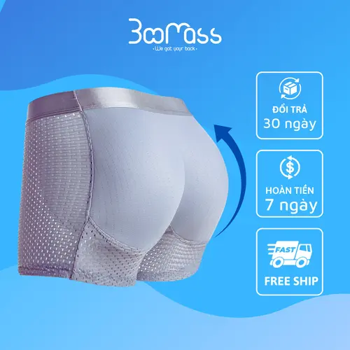 Quần Lót Độn Mông Nam Boomass chất liệu cotton thông thoáng không nóng không bí bách quần Sịp Boxer độn mông nam mát mẻ