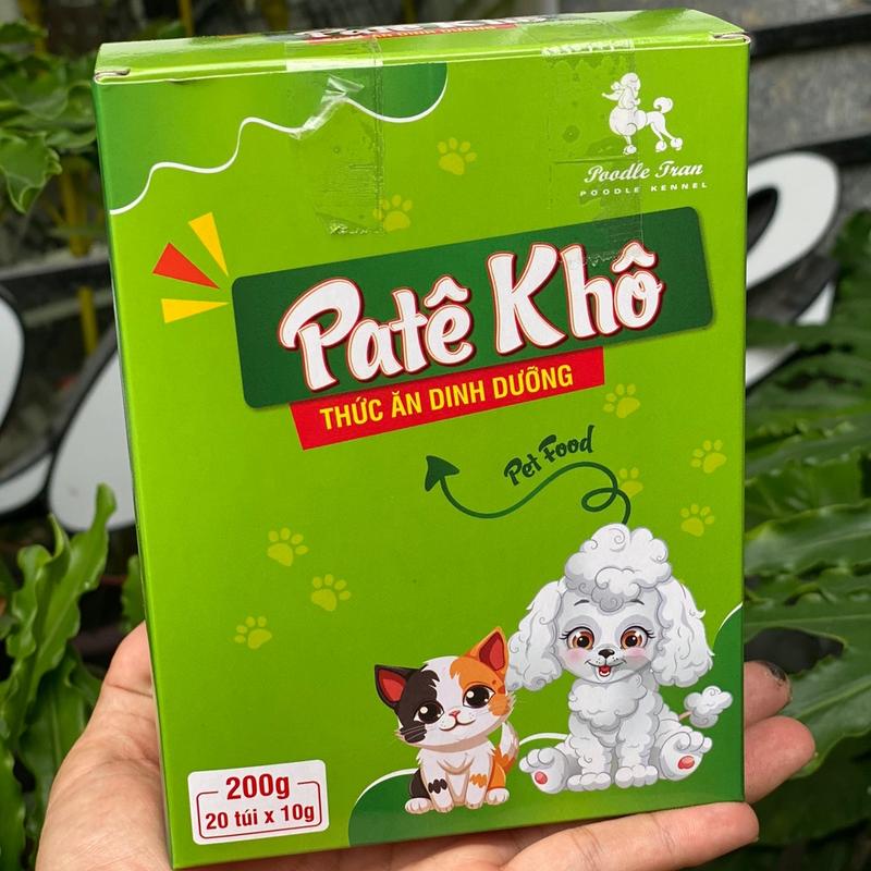 Pate Khô Poodle Trần ( Hộp 200g ) Cho Chó Mèo Giàu Protein , Tốt Cho Hệ Tiêu Hoá