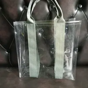 tas Tote bag Korea jumbo ukuran 30x30x10 tali webing tebal Polos Pink Wanita