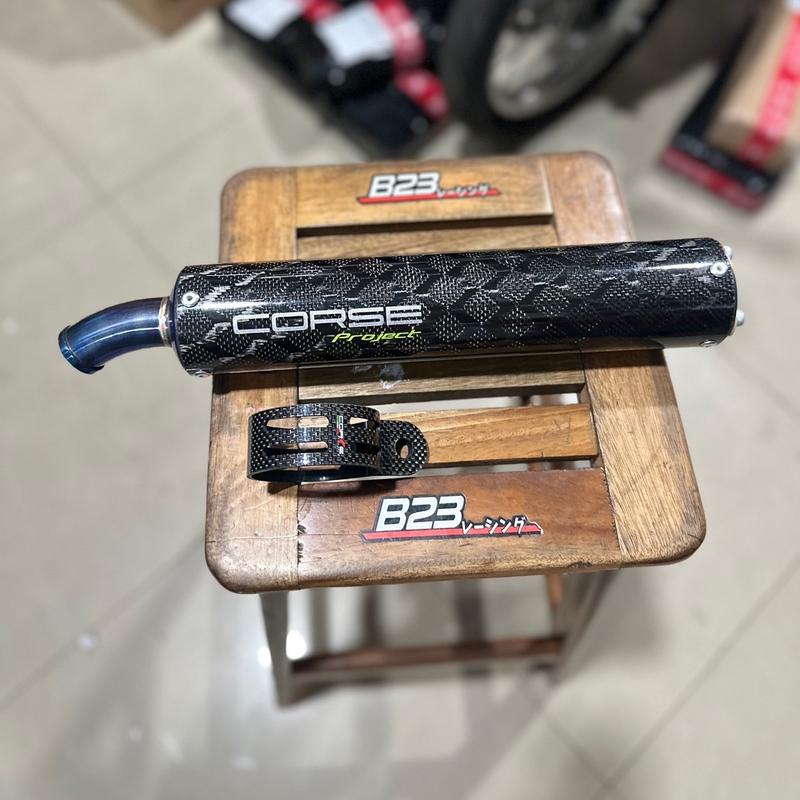 selencer knalpot corse project original carbon kevlar free kleman selincer 6