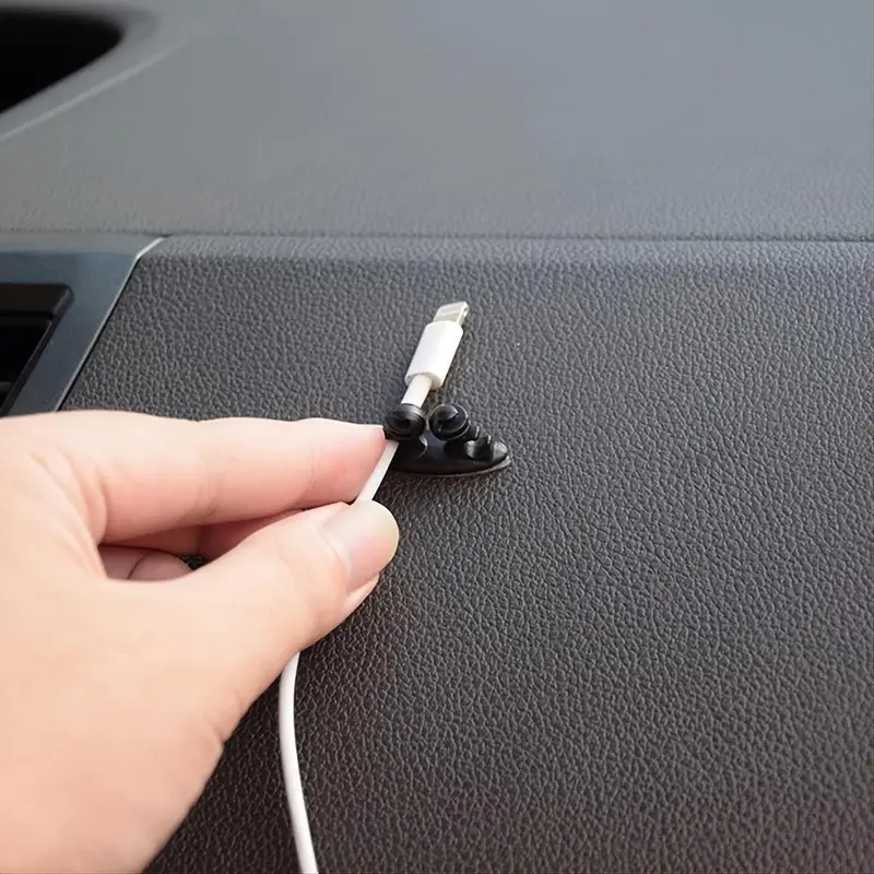 Car Cable Organizer, Multifunctional Car Cable Tie Clip, Heat Resistant & Anti-slip Cable Tie Clip, Car Interior Accessories 4