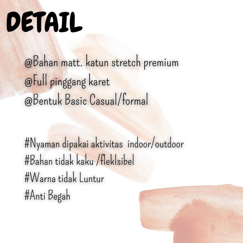 Product Introduction of SALE ( LIVE ) Celana Wanita katun premium casual & work size 39-46 0