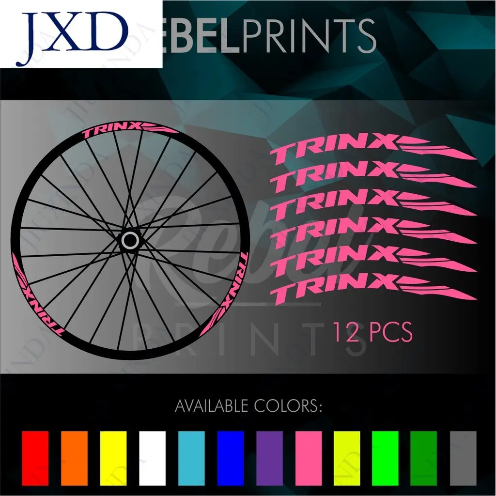 TRINX (12 pcs) Wheel Rim Stickers for Mountain Bike - TikTok Shop ...