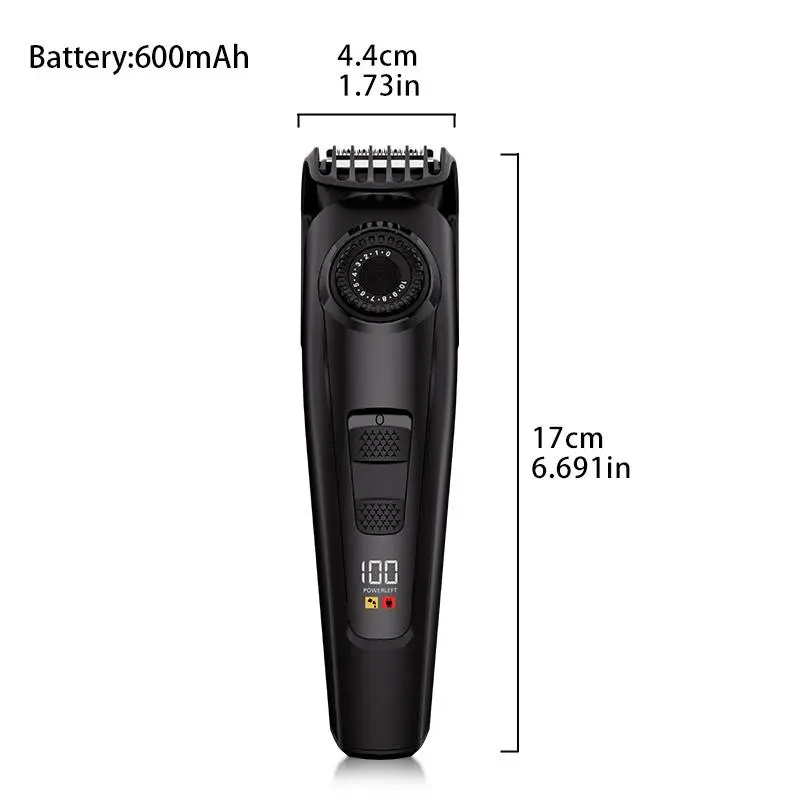 Multifunctional Men's Body Hair Trimmer, USB Rechargeable Electric Razor, Beard Trimmer, Hair Trimmer for Home Salon Use 1