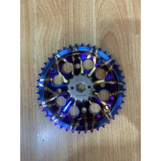 Bộ nhông sên dĩa Titan Exciter135,150 ,Winner, WinnerX Titan 7 màu Osaki Thailand 9ly 1