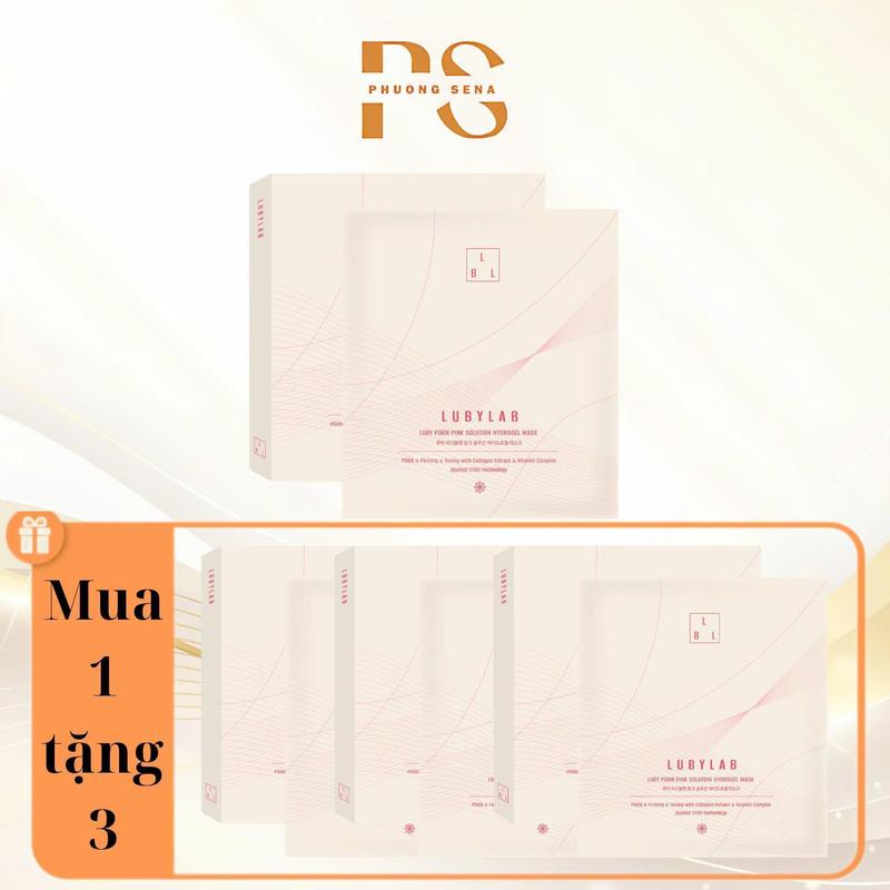 SN1529 - (Mua 1 tặng 3) Combo 4 Hộp Mặt Nạ Thạch Lubylab PDRN Pink Solution Tổng 16 miếng