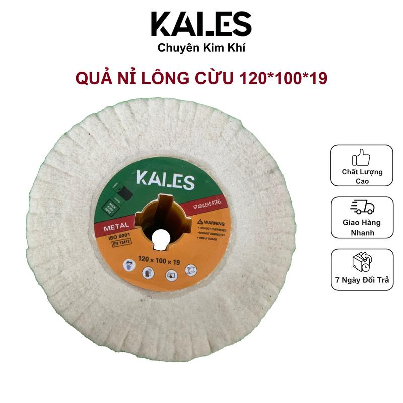 Product Introduction of Quả Nỉ Các Loại - Trục Nỉ Đánh Bóng - Đánh Xước | 120*100*19 | KALES 9