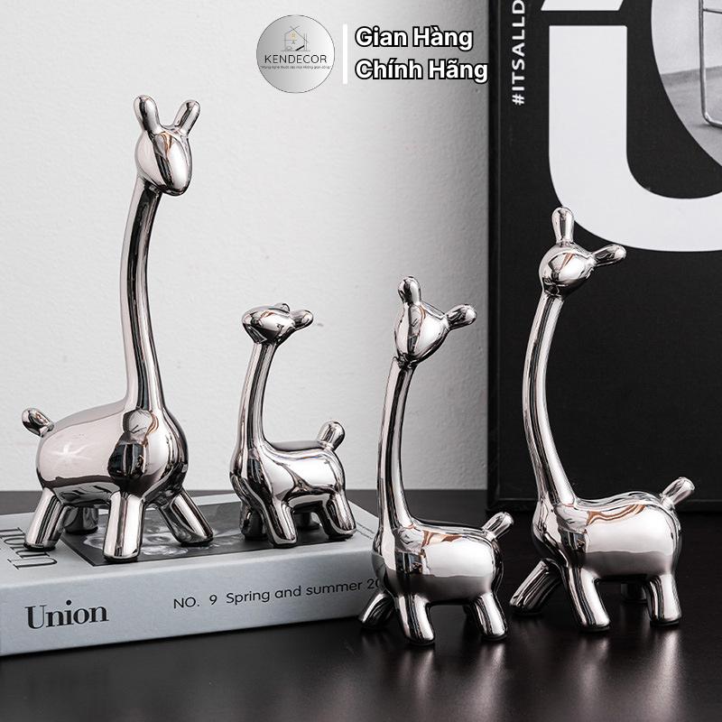 Tượng trang trí tủ rượu, decor tủ phòng khách phong cách bắc âu, quà tặng tân gia, kệ tivi kiểu hoàng gia Decor Phòng