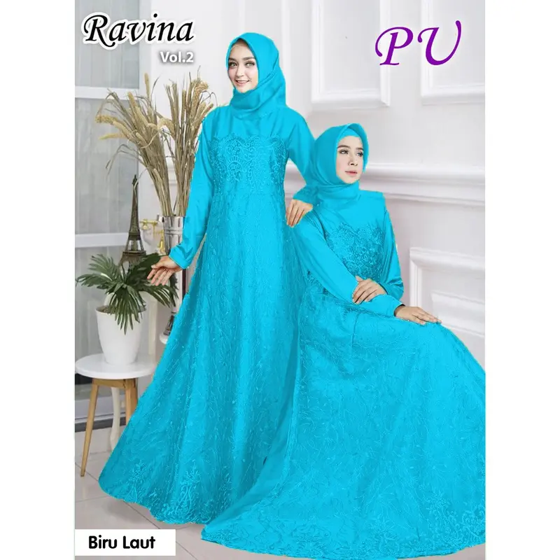 GAMIS BRUKAT RAVINA BUSUI KEBAYA TILE MAXY DRESS KONDANGAN EXCLUSIVE WANITA MUSLIM MURAH 6