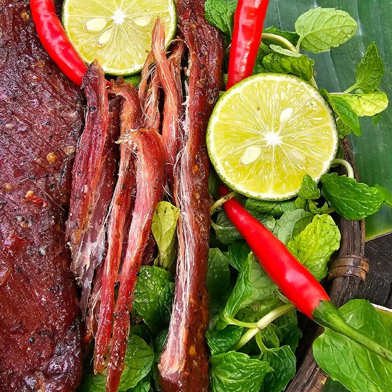 1 Kg Thịt lợn sấy khô Gác bếp Mai Tây Bắc thơm ngon chuẩn vị Tây Bắc