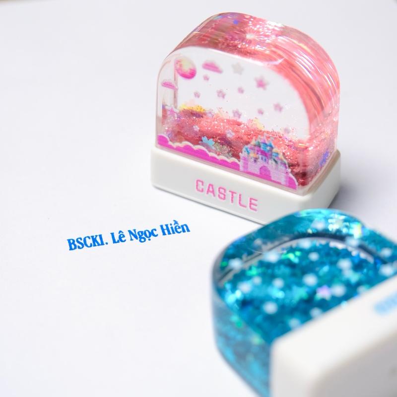 (Xem mô tả sản phẩm) Con dấu nước/In giấy/Chỉ khắc vừa tên 3 chữ/Tặng kèm 1 chai mực Flash