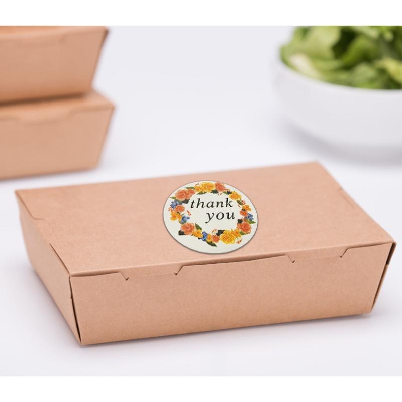 BISA COD 5195 Sticker Label PackagingTulisan Thank You isi 500 pcs Foto Roll Stiker  Stationery Paper 5