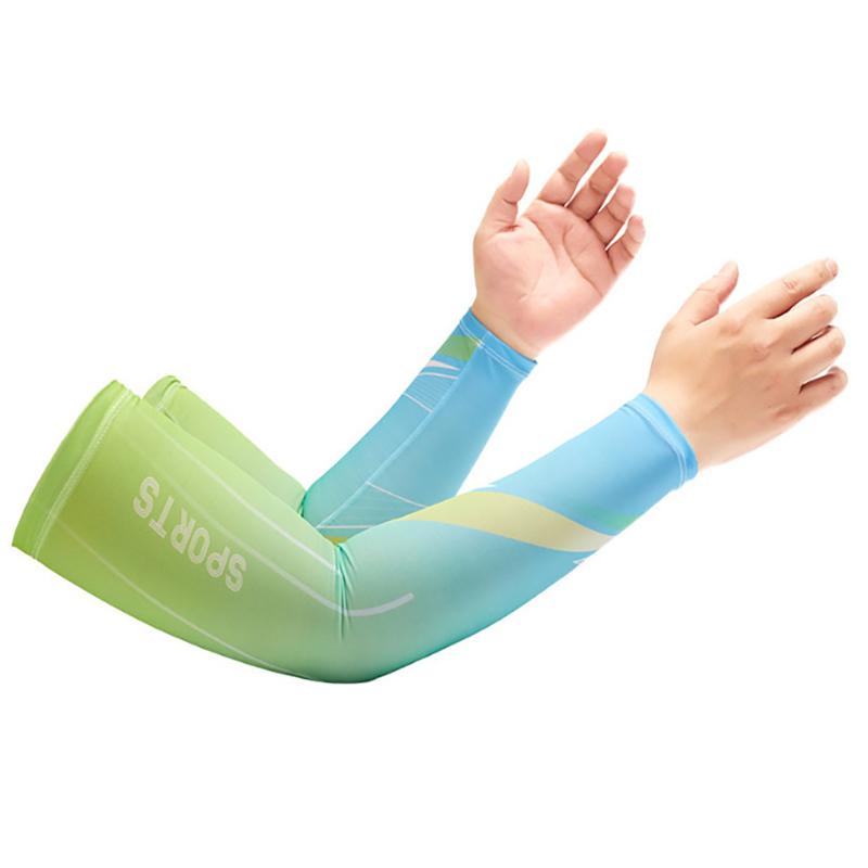 Product Introduction of Summer New Sunscreen Ice Silk Sleeve UV Sun Protection Cooling Anti-Slip Arm Sleeves Men Women Outdoor Sport Cycling Sleeve 18