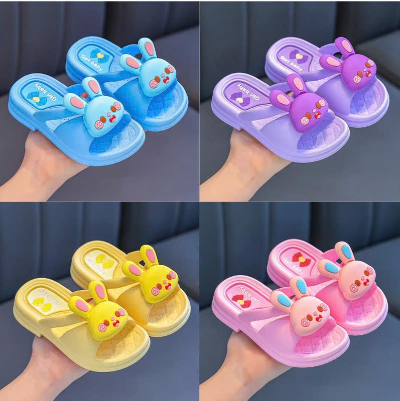 Dép cho bé gái hình thỏ con xinh xắn đế cao su đi học đi chơi đi mưa MSP 8819
