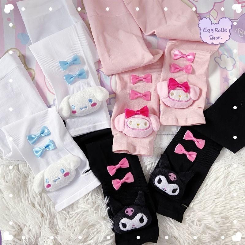 Product Introduction of Tay Áo Băng Sanrio, Dễ Thương, Dành Cho Nữ, Kuromi, My Melody, Hello Kitty, Tay Áo Bảo Vệ Cánh Tay Chống Nắng, Mùa Hè, Dài Không Ngón, Dụng Cụ Giữ Ấm Cánh Tay, Phụ Kiện Quần Áo Sport Chạy Xe Đạp 11