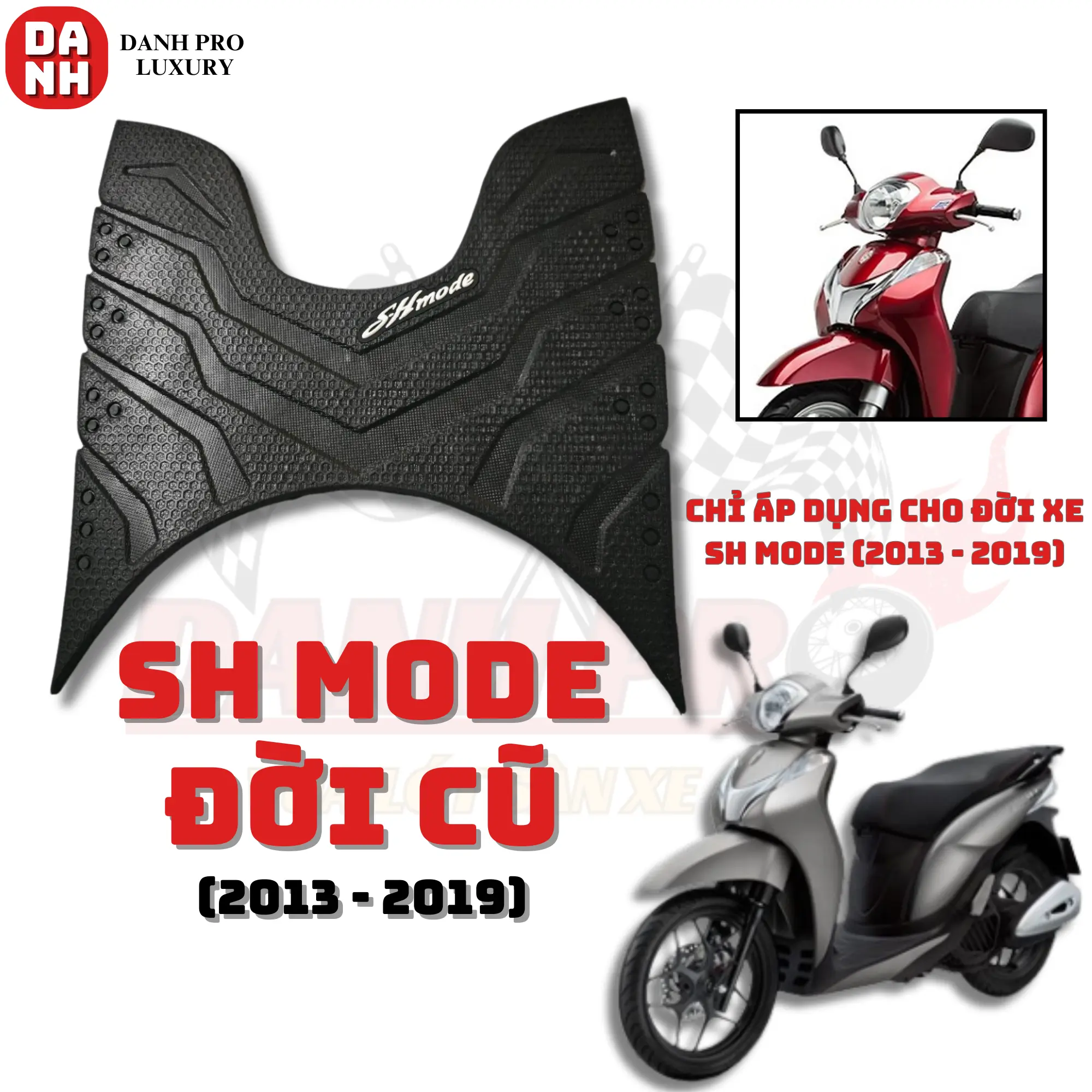 Thảm lót sàn xe SH mode 2013-2019,tấm trải sàn gác chân cao cấp