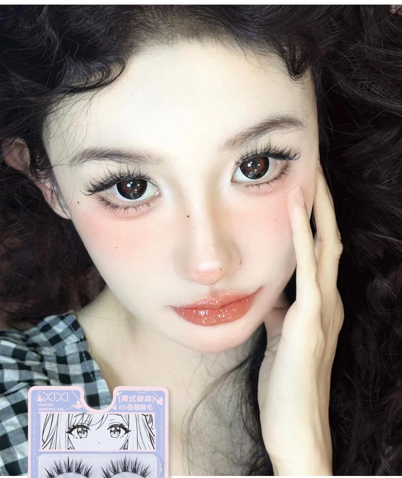 Product Introduction of XIXI-5D Curled False Eyelash Clusters Transparent One Piece Natural Pseudo Natural Pure Pure Desire Style Manga Eyelash 15